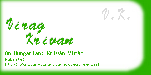 virag krivan business card